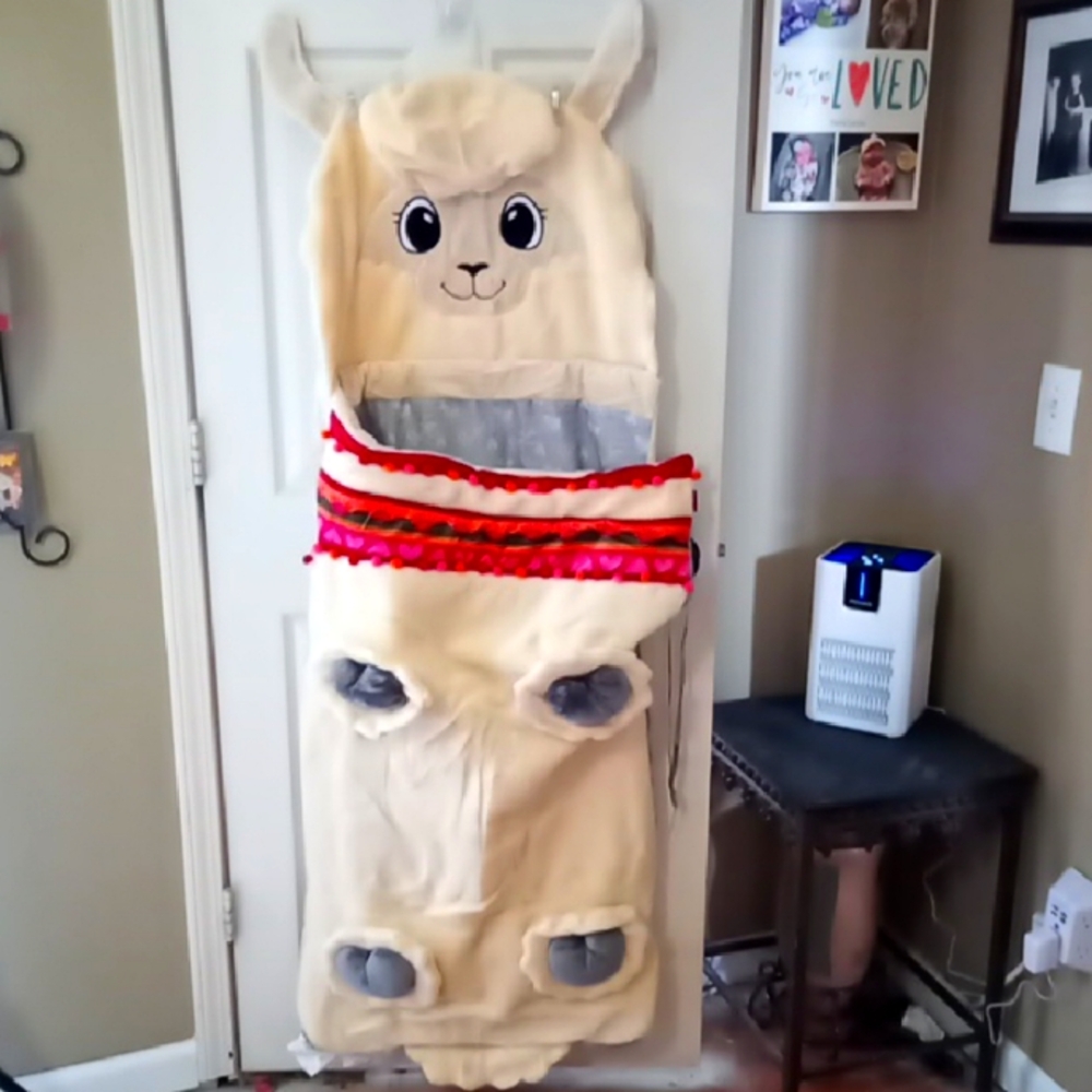 NEW Llama Sleeping Bag 4 Toddlers to Big Kids 60 in Tall